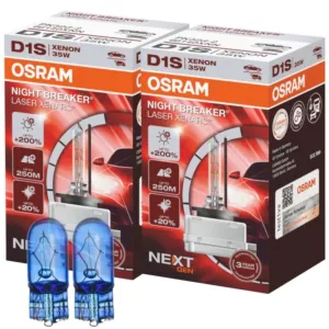 Żarniki D1S OSRAM Night Breaker Laser +200% + W5W