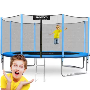 Trampolina ogrodowa 13ft/404cm z siatką zewnętrzną i drabinką