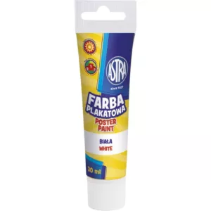 Farba plakatowa Astra tuba 30 ml - biała