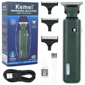 Bezprzewodowa maszynka trymer do włosów brody Kemei Barber USB KM-5098