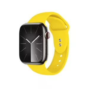 Crong Liquid - Pasek do Apple Watch 38/40/41 mm (żółty)