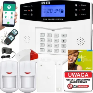 Zestaw Alarm GSM Heckermann Guardian I Tuya BOX + 1xPIR