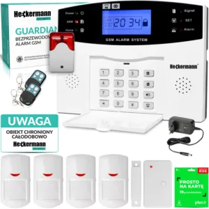 Zestaw Alarm GSM Heckermann Guardian I Tuya BOX + 3xPIR