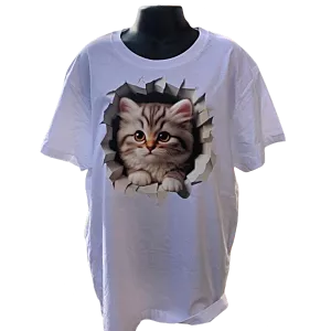 Koszulka z Nadrukiem Kot dla miłośników kotów roz. L prezent