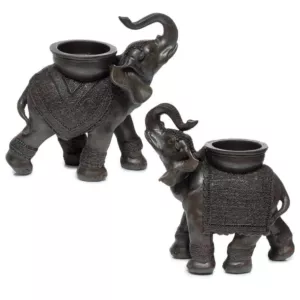 Stojak podstawka na podgrzewacz „tealight” – kształcie słonia, Spokój Dalekiego Wschodu