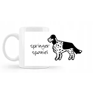 Kubek z nadrukiem Rasy psów Springer spaniel 330ml