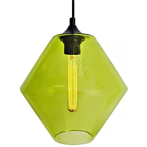 BREMEN LAMPA WISZĄCA 20 1X60W E27 KLOSZ ZIELONY + ŻARÓWKA