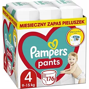 Pieluchomajtki dla dzieci Pampers Pants rozmiar 4 176 sztuk MEGA OPAKOWANIE