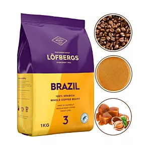 LOFBERGS BRAZIL ARABICA 100% KAWA ZIARNISTA 1kg