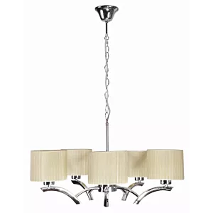 DRAGA LAMPA WISZĄCA 5X60W E27 KREMOWY