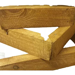 Donica drewniana 80 x 40 cm ocieplana orzech