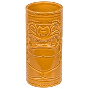 Ceramiczny Kubek TIKI do Drinków - Pomarańczowy