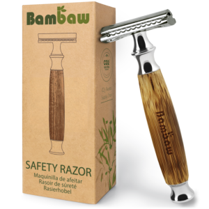 Bambaw Bambusowa maszynka do golenia na żyletki Classic Silver