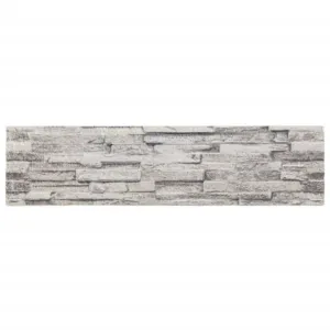 Panele ścienne 3D, 14 szt., jasnoszare, 100x25 cm, EPS