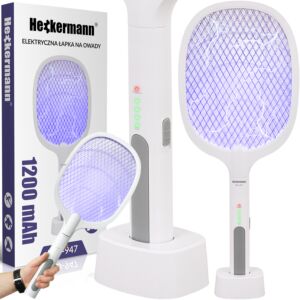  Elektryczna łapka packa na muchy, komary i owady Heckermann® WD-947