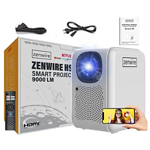 Zenwire - Projektor H9 Full HD 4K 12000lm 400 Ansi