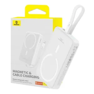 Powerbank magnetyczny Baseus Magnetic Mini 10000mAh 20W MagSafe (biały)