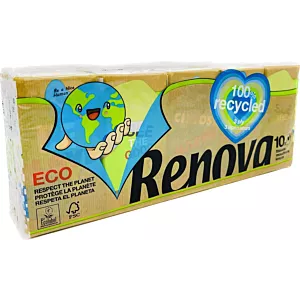 Chusteczki kieszonkowe Renova Recycled 10x9 szt