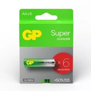 Bateria Gp Super Alkaline Lr6 Aa 15A21-Sbv6 Bl6
