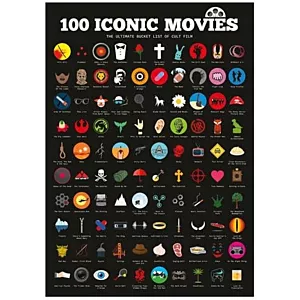 Plakat Zdrapka - 100 Kultowych Filmów - Wersja Angielska