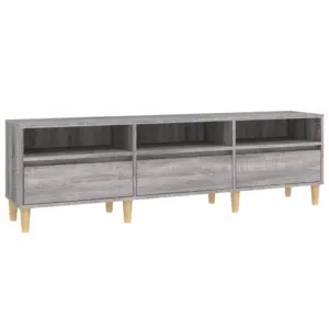 Szafka pod TV, szary dąb sonoma, 150x30x44,5 cm