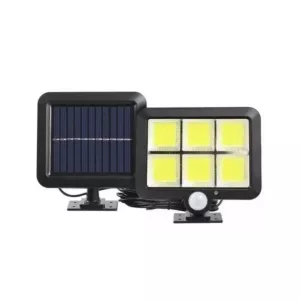 lampa solarna halogen 6 LED COB z czujnikiem i pilotem