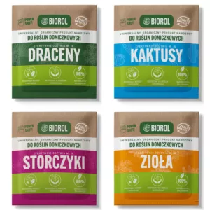 4x Nawóz organiczny BIOROL Power Shot 50g do dracen, kaktusów, storczyków i ziół