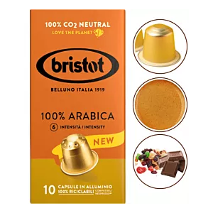 Kapsułki do Nespresso BRISTOT 100% ARABICA 10szt.