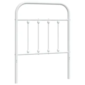 Metalowe wezgłowie, białe, 75 cm