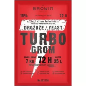 DROŻDŻE GORZELNICZE TURBO GROM 72h, 120g