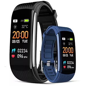 Smartband Giewont Fit&GO Duo GW200-6 - Black + Pasek Smart Navy