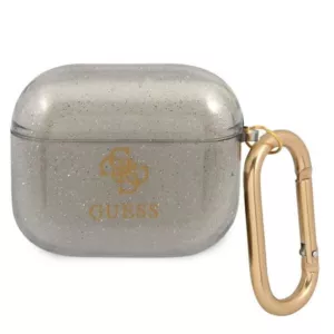 Guess 4G Glitter - Etui Airpods 3 (czarny)