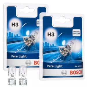 Żarówki H3 BOSCH Pure Light 12V 55W + W5W