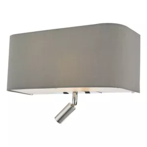 Kinkiet Ronda 3 Light Wall Light Grey With LED Reading Light