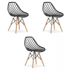 Krzesło SAKAI - czarne x 3