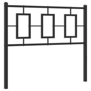 Metalowe wezgłowie, czarne, 100 cm