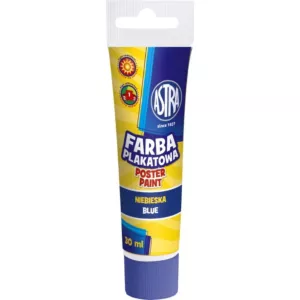 Farba plakatowa Astra tuba 30 ml - niebieska