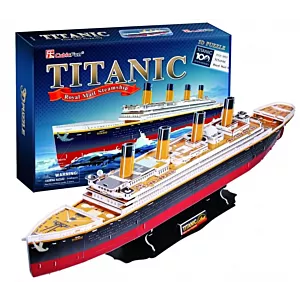 Puzzle 3D Duży Titanic 113 elementów CubicFun
