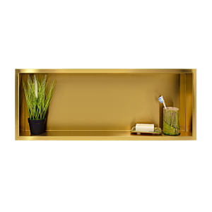 BALNEO WALL-BOX ONE Gold / Brass - Półka pojedyncza złota 90x30x10 cm