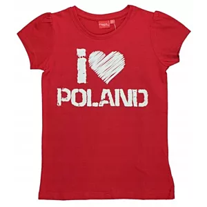 T-SHIRT koszulka kibica POLSKA serce 110/116 R067B