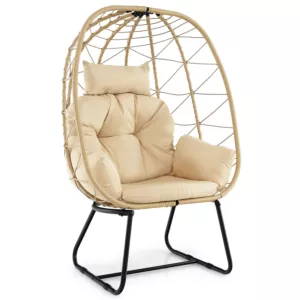 Rattanowy fotel ogrodowy 102 x 76 x 147 cm