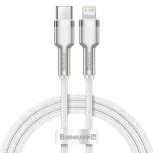 Kabel USB-C do Lightning Baseus Cafule, PD, 20W, 1m (biały)