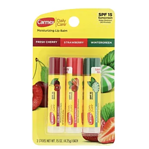 CARMEX MOISTURIZING LIP BALSAM DO UST 3 SMAKI