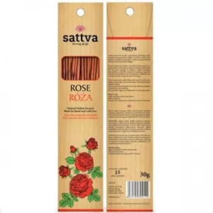 Kadzidełka SATTVA AYURVEDA Kadzidełka INCENSE ROSE 30G Róża