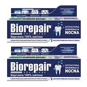 2x Pasta do zębów BIOREPAIR Intensywna regeneracja nocna  75 ml