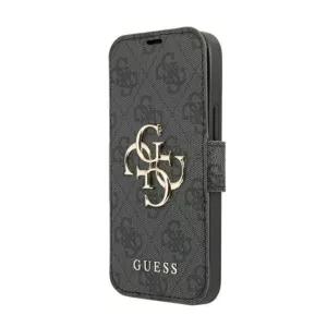 Guess Booktype 4G Big Metal Logo - Etui iPhone 13 Pro Max (szary)