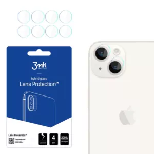 3mk Lens Protection - Szkło na obiektyw aparatu iPhone 15 (4 zestawy)