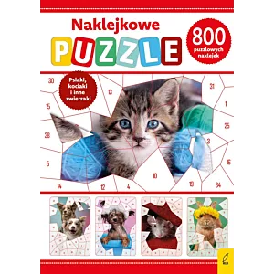 Psiaki, kociaki i inne zwierzaki. Naklejkowe puzzle