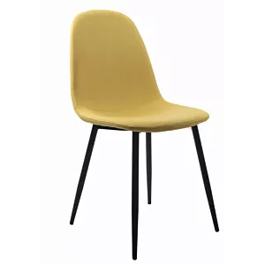 Krzesło DART - żółte / nogi czarne x 1
