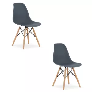 Krzesło OSAKA dark slate / nogi naturalne x 2